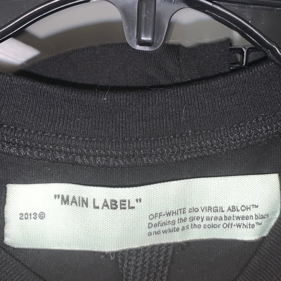 Off White Main Label Tape Arrows T shirt - Picture 2 of 4